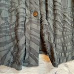 Free People slate Blue tunic top Blouse L Photo 6