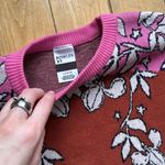 Roxy X Rowley Technical Sweater RRJ1/Burnt Henna Laurel Floral Knit Large NWT Photo 4
