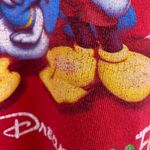 Disney Y2k Vintage  Mickey Mouse & Friends T-Shirt Red Cotton Womens Size Medium Photo 2