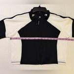 Good American  Black & White Athletic Zippered Crop Top NWT Size 5 (GA) Photo 8