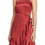 Donna Mizani xRevolve Antonia Faux Wrap Spaghetti-Strap Ruffle Dress Size M $215 Photo 0