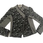 Anthropologie MOTH |  Black Jacquard Lace Moto Jacket size SP Photo 10