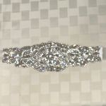 Silver Crystal Bridal Sash Belt Photo 1