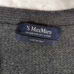 Max Mara ‘S Gray Wool Button Front Cardigan Sweater Medium Italy Photo 4