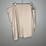 Leith NWOT Nordstrom Plus Size Tan High Waisted Shorts Size 3X Photo 5