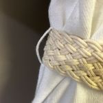 Michael Kors Cream Short Sleeve Cardigan Sweater Tunic with Beige Belt- Small Photo 6