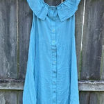 Rokoko  Teal‎ Off the Shoulder Button Front MIDI Dress | M Photo 0