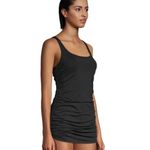 Lands' End UPF 50 Adjustable One-Piece Swim Dress black plus size 18 W NWT rich Photo 2