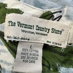 The Vermont Country Store Cotton Shortsleeve Muumuu Hawaiian Midi Dress Floral L Green Size L Photo 11