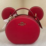 Coach Electric Red Disney X Mickey Mouse Ear Bag Photo 5