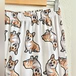 Fur Of Love Corgi Dog Print White Sleep Pajama Pants Size Small Photo 3