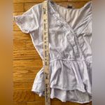 Loft  Cotton Wrap Top size S Light Purple Photo 3