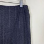 Apostrophe Vintage Y2K Charcoal Grey Pinstriped Long Midi Pencil Skirt Size 8 Photo 3