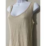 United Colors Of Benetton  Tank Top Pure Linen Beige Scoop Neck Sleeveless Size S Photo 1