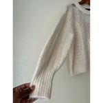 EXPRESS Cream Lace Inlay Sweater Size Small Photo 6