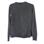 Carolyn Taylor Gray Pearl Button Front Cardigan Size Medium Dark Academia Preppy Photo 1