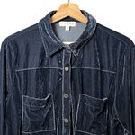 Umgee  Womens Oversized Velvet Button Up Top Size 1X Loose Artsy Relaxed Holiday Photo 1