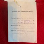 Vintage Matyo Folk Art Hungarian Red Felt Embroidered Floral Vest 164 Photo 7