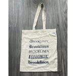The Cotton Tan Tote Bag‎ By Brooklinen NWT Blue Photo 1