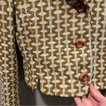 Doncaster Cute vintage 80s-90s silk tweed olive chartreuse mcm crop blazer  Photo 7