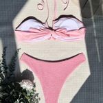 Boutique Pink Ruched halter bikini set Photo 4