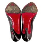 Christian Louboutin Dark Brown Leather Bianca Platform Pumps Heels Size 38 Photo 7