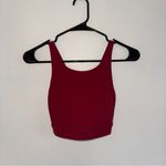 Storia Stori Red Maroon High Neck Sports Bra Crop Top criss cross back 4 XS-S Photo 1