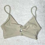 Hackwith Design House HDH Beige Twist Bikini Top Size M Photo 0