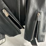 ANINE BING Lamb Leather Black Moto Biker Jacket Size XS Photo 6