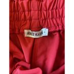 Grace Karin  Red Paperbag Ruffle Hem Shorts Pockets Elastic Waist Tie Women Small Photo 4