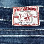 True Religion  26 Dark Blue Wash Crystal Embellished Disco Julie Big Skinny Jeans Photo 12