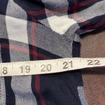 Mud Pie Mud‎ Pie Women's Plaid Tunic Top Size M Button Front Long Sleeve Casual Photo 8