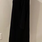 Eileen Fisher  Black Tencel Stretch Rib Shift Dress Photo 5