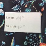 Counterparts  Black Floral Blouse Size Medium Floral Peasant Blouse Photo 8