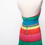 Alice + Olivia Lyndon Striped Halter Maxi Dress Photo 12