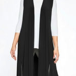 Sympli Go To Vest Long Duster Black Knit Longline Layering Cardigan 18 Photo 0