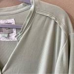 Anthropologie Saturday Sunday Green Faux Wrap Shirt Top Womens S Small Blouse Photo 6