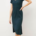 MM.LaFleur Teal Textured Danica Knit Dress Photo 0