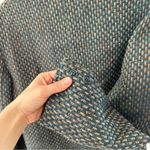 Vintage Chester Weinberg Green Multicolor Woven Stitch Double Breasted Blazer Size 12 Photo 7