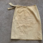 Oscar de la Renta Lamb Suede Skirt Size 6 Y2k Photo 3