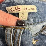 CAbi  Style 347 straight leg, 2 button/zip, blue 5-pocket, women's jeans size 6 Photo 7