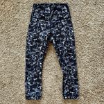 Lululemon  Women's Size 4 Align High Rise Leggings Crop Blue Black‎ Patterned Photo 1