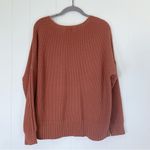 Lucky Brand Brick Red V-Neck Pullover Sweater L Photo 1