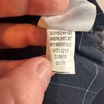 Banana Republic  Womens Windowpane Drawstring Shirt Jacket Navy Blue White Medium Photo 4