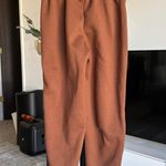 SheIn Solid Brown Elastic Waist Therma Sweatpants Photo 2