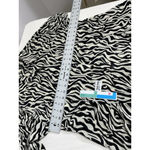 Atmosphere Womans  Zebra Print 3/4 Bell Sleeve Button Up Shear Flare Blouse XXL Photo 3