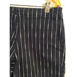 Nautical Navy blue White Rope Design Shorts Size 6 Womens Twill Stretch Photo 2