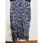 SALONI Multicolored Floral 100% Silk Sleeveless Jewel Rosette Lana Dress sz US 2 Photo 6
