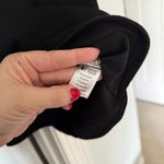 FIGS  Rafaela Oversized Scrub Top Black short sleeve v neck Photo 4