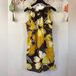 Jessica Howard  Yellow and Brown Floral Mini Dress Photo 2